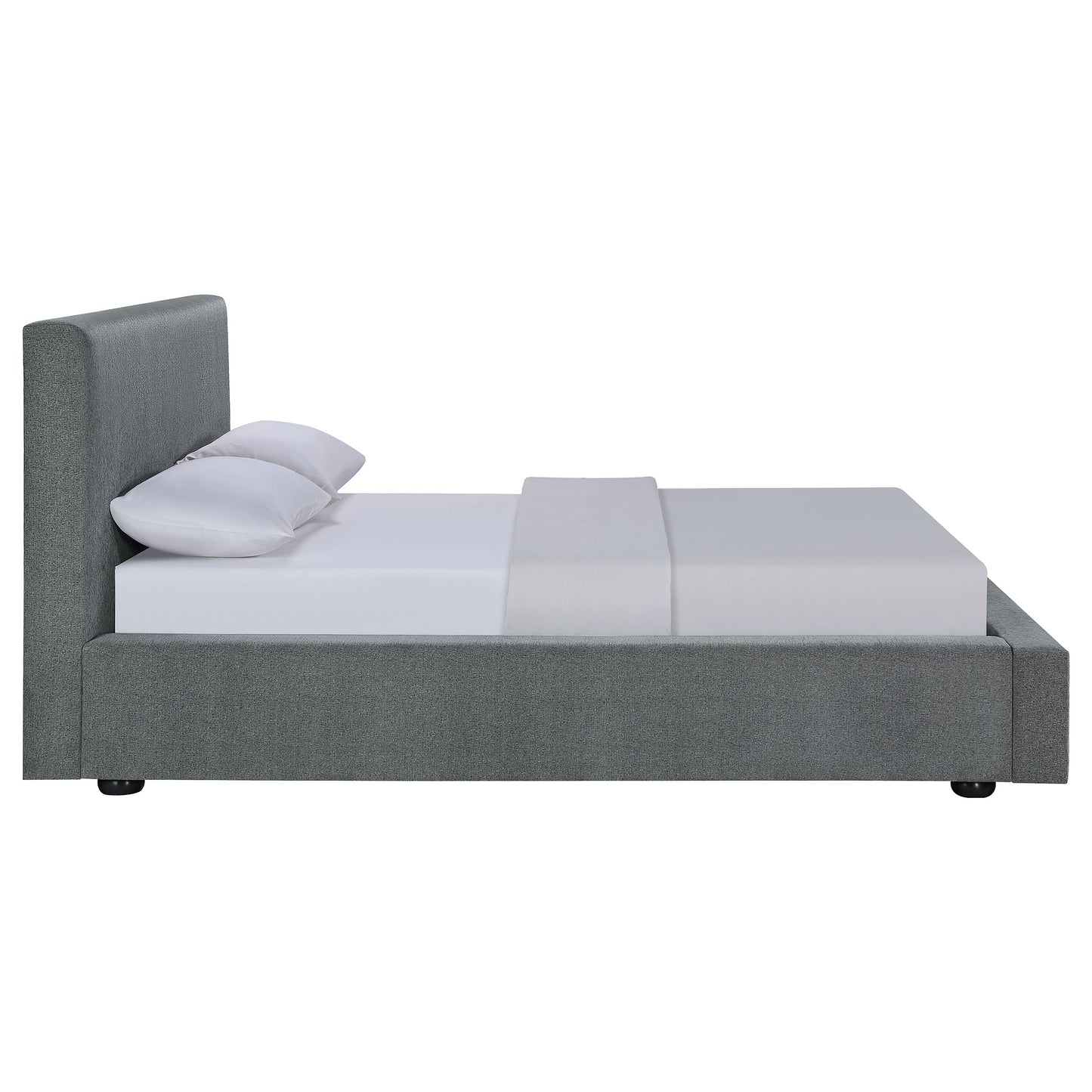 martina upholstered full panel bed graphite