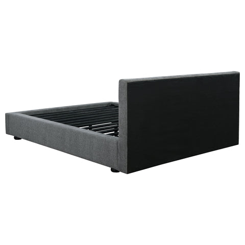 Pauline Upholstered Eastern King Panel Bed GraphiteGraphite