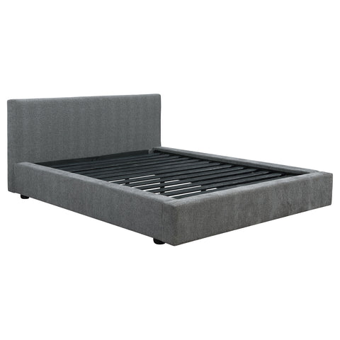 Pauline Upholstered Queen Panel Bed GraphiteGraphite