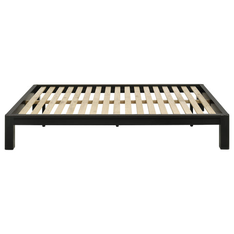 Straden Full Easy Assembly Wood Platform Bed Black