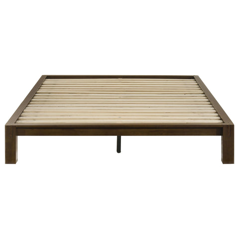 Straden Full Easy Assembly Wood Platform Bed Walnut