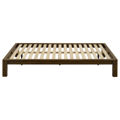 Straden Full Easy Assembly Wood Platform Bed Walnut