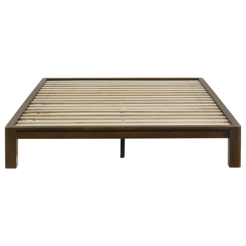 Straden Queen Easy Assembly Wood Platform Bed Walnut