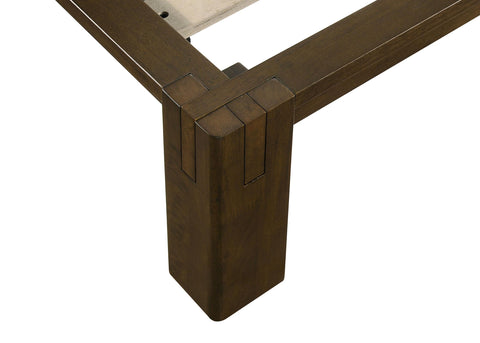 Straden Twin Easy Assembly Wood Platform Bed Walnut