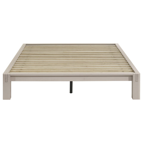 Straden Full Easy Assembly Wood Platform Bed White