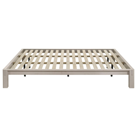 Straden Eastern King Easy Assembly Wood Platform Bed White