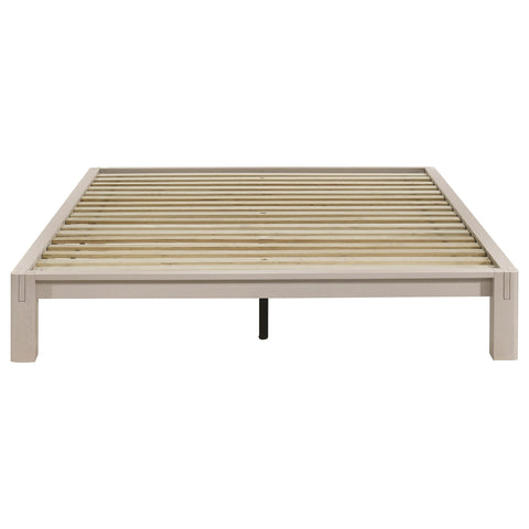 Straden Queen Easy Assembly Wood Platform Bed White