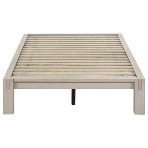 Straden Twin Easy Assembly Wood Platform Bed White