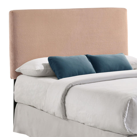 Breton Upholstered Queen or Full Panel Headboard Blush