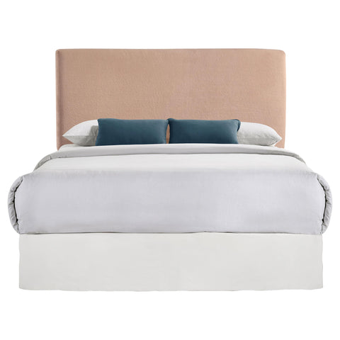 Breton Upholstered Queen or Full Panel Headboard Blush
