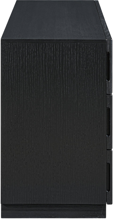 Urban Black Oak Veneer Dresser, 1 Piece