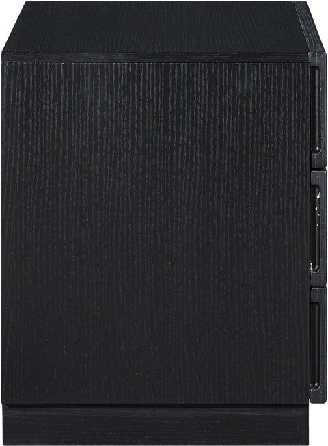 Urban 24" Black Oak Veneer Nightstand, 1 Piece