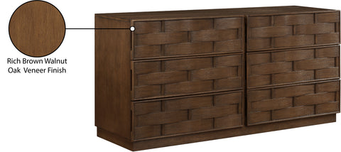 Urban Brown Oak Veneer Dresser, 1 Piece