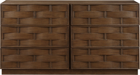 Urban Brown Oak Veneer Dresser, 1 Piece