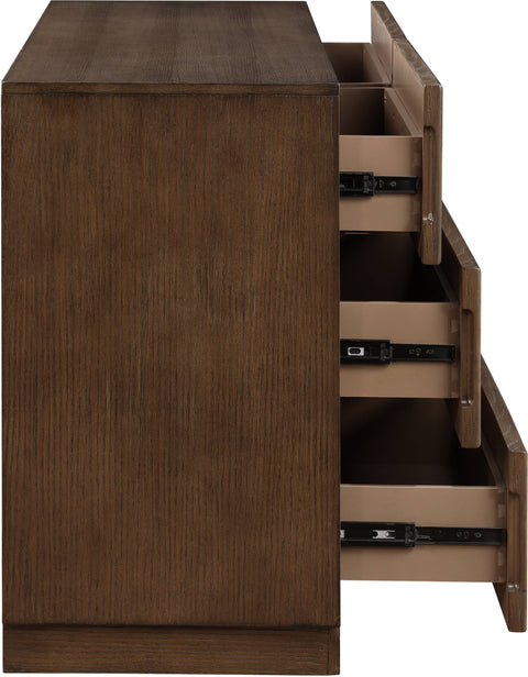 Urban Brown Oak Veneer Dresser, 1 Piece