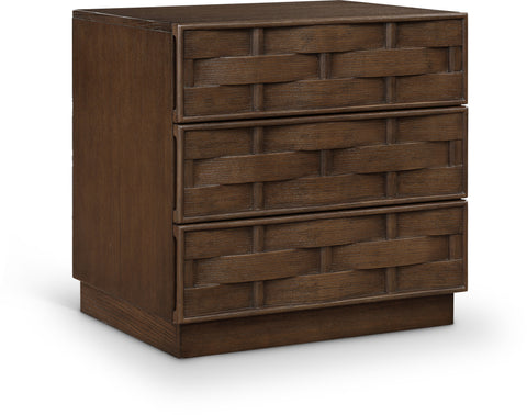 Urban 24" Brown Oak Veneer Nightstand, 1 Piece