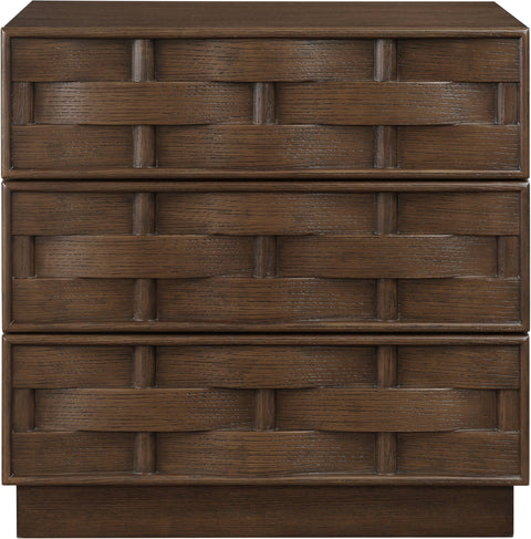 Urban 24" Brown Oak Veneer Nightstand, 1 Piece