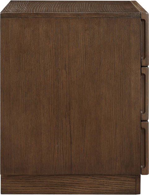 Urban 24" Brown Oak Veneer Nightstand, 1 Piece