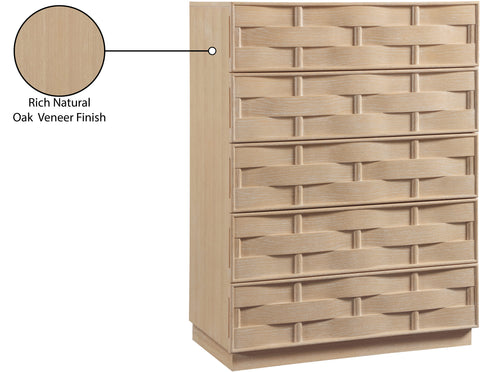 Urban Natural Oak Veneer Chest, 1 Piece