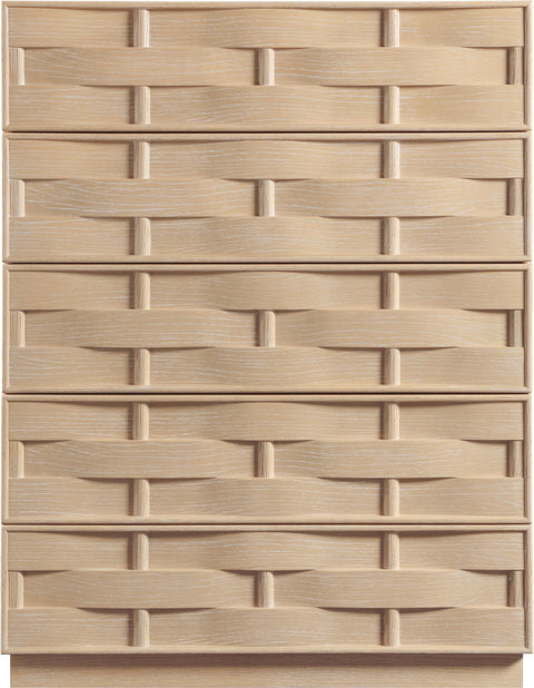 Urban Natural Oak Veneer Chest, 1 Piece