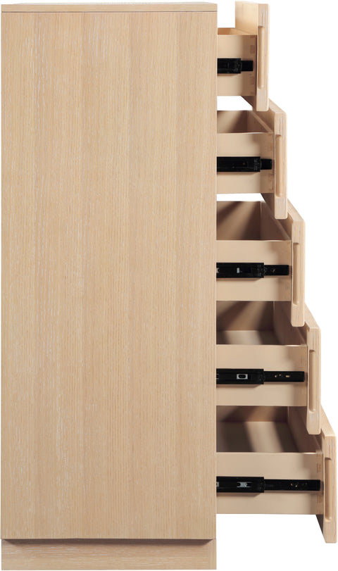Urban Natural Oak Veneer Chest, 1 Piece