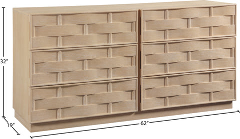 Urban Natural Oak Veneer Dresser, 1 Piece