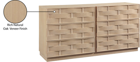 Urban Natural Oak Veneer Dresser, 1 Piece