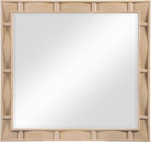 Urban 36" Natural Oak Veneer Frame Mirror, 1 Piece