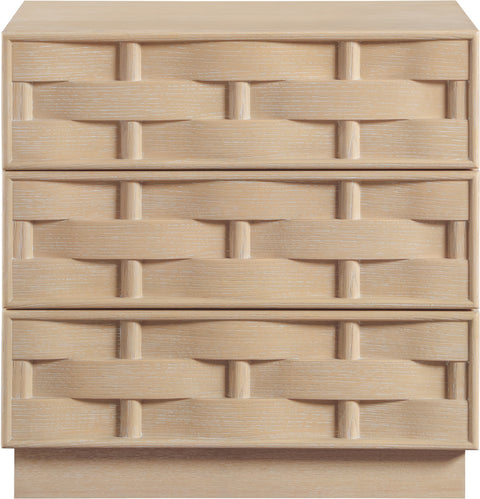 Urban 24" Natural Oak Veneer Nightstand, 1 Piece