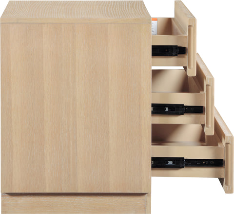 Urban 24" Natural Oak Veneer Nightstand, 1 Piece