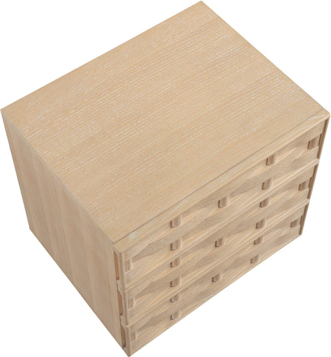 Urban 24" Natural Oak Veneer Nightstand, 1 Piece