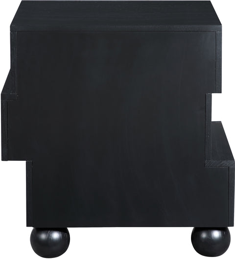 Darcy 23.5" Black Oak Veneer Nightstand, 1 Piece