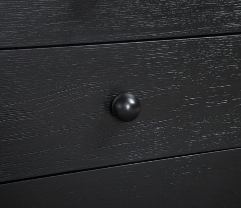 Darcy 23.5" Black Oak Veneer Nightstand, 1 Piece