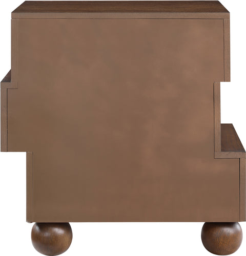 Darcy 23.5" Brown Oak Veneer Nightstand, 1 Piece
