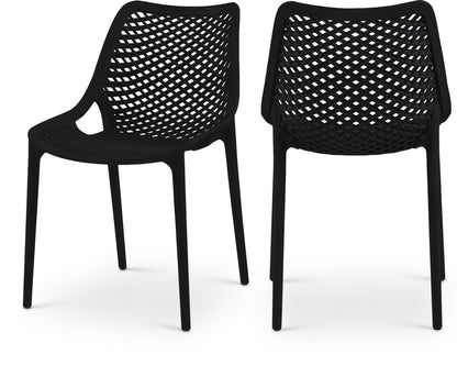 Mercury Black Outdoor Patio Dining Chair