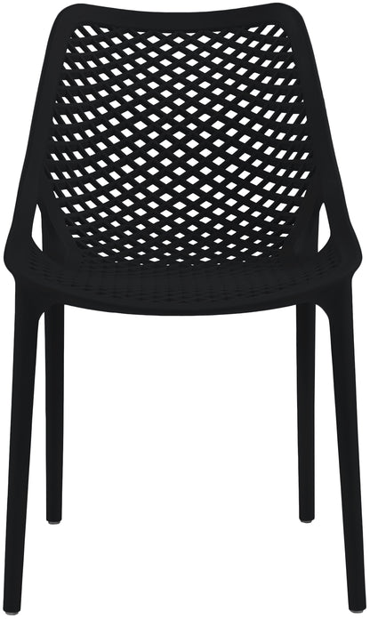 Mercury Black Outdoor Patio Dining Chair