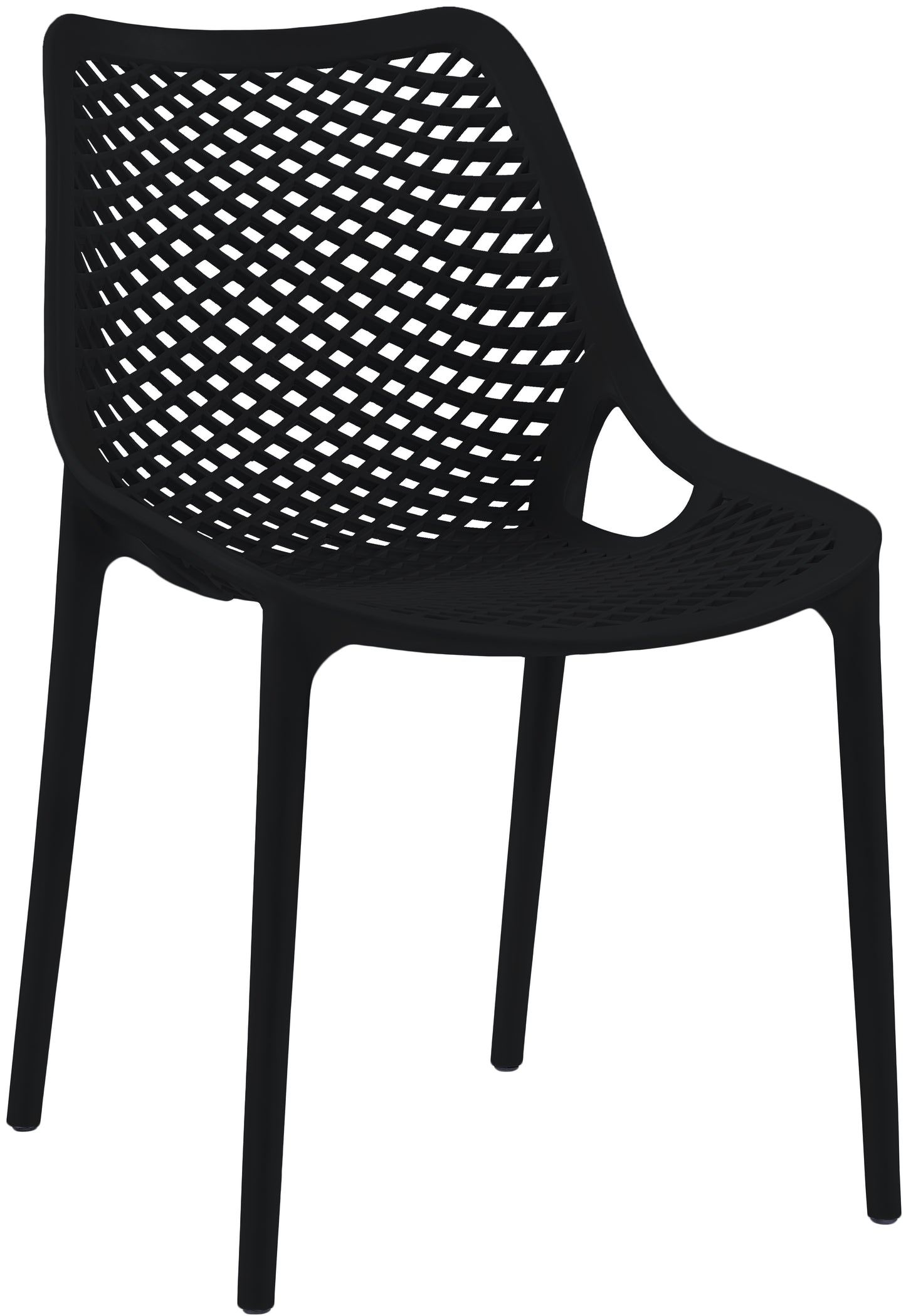 jayce black outdoor patio dining chair black