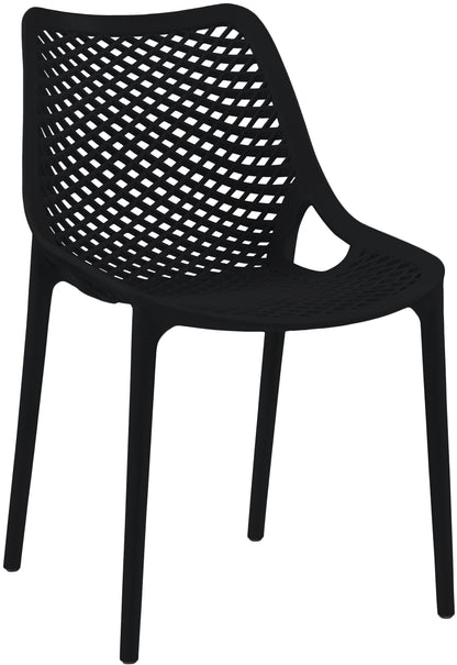 Jayce Black Outdoor Patio Dining Chair Black