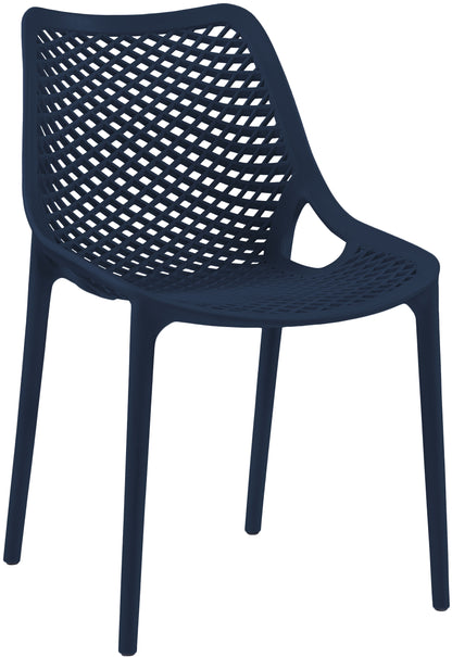 Jayce Navy Outdoor Patio Dining Chair Navy