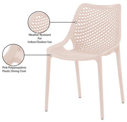 Jayce Pink Outdoor Patio Dining Chair Pink