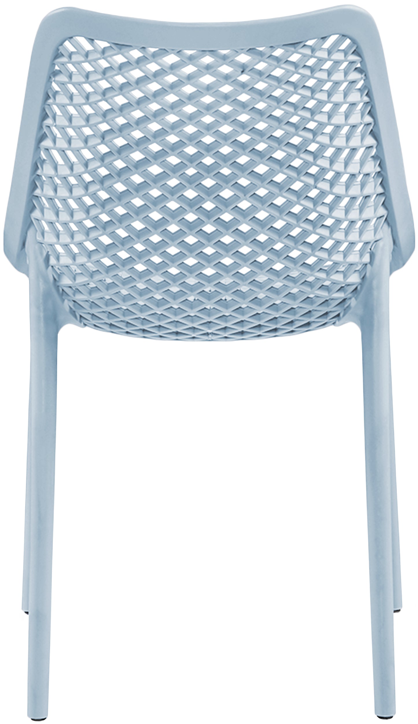 mercury sky blue outdoor patio dining chair