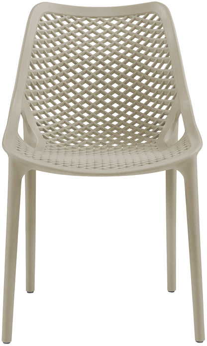 Mercury Taupe Outdoor Patio Dining Chair