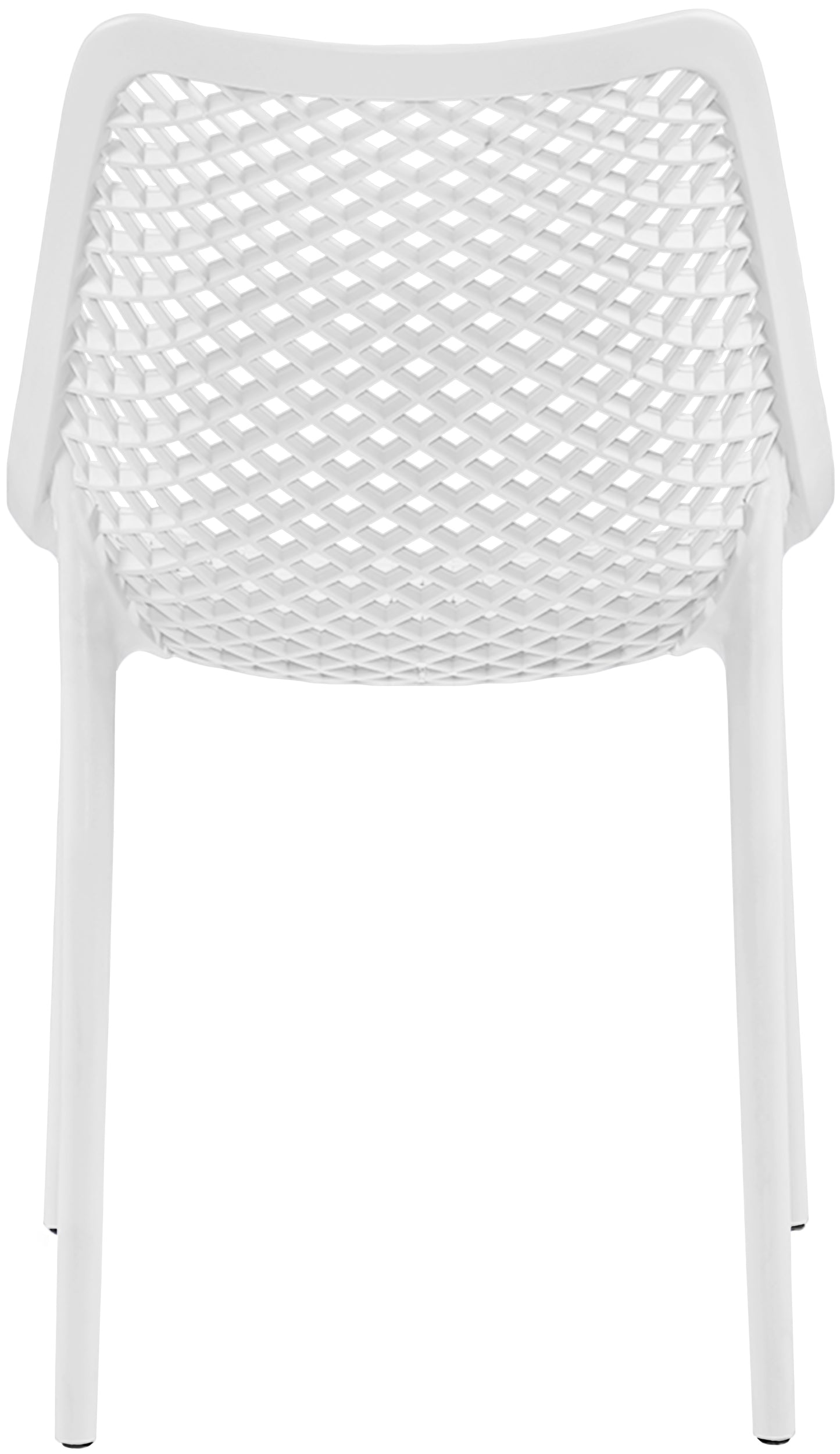 mercury white outdoor patio dining chair