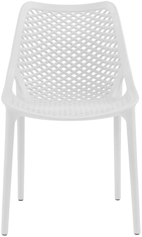 Mercury White Outdoor Patio Dining Chair
