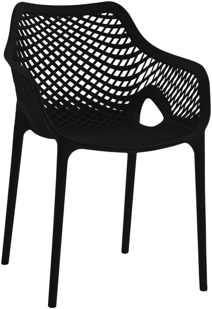 Jayce Black Outdoor Patio Dining Chair Black