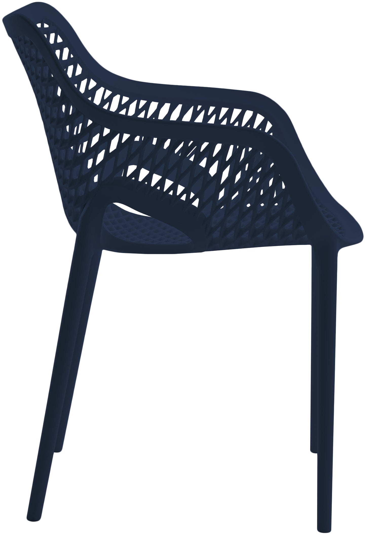 jayce navy outdoor patio dining chair navy