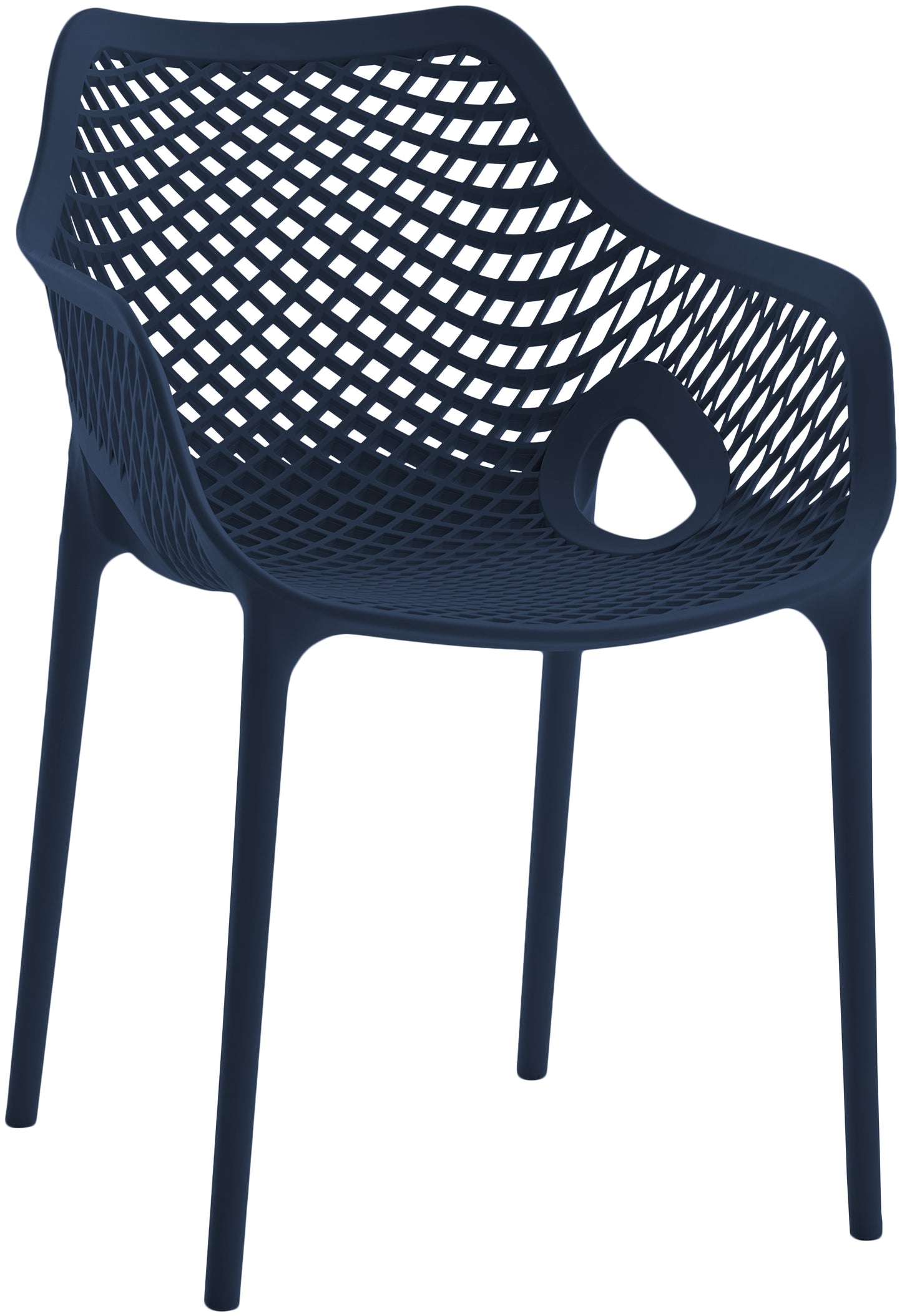 jayce navy outdoor patio dining chair navy