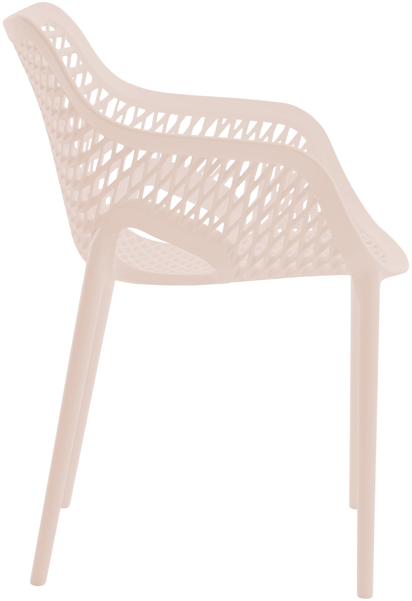 jayce pink outdoor patio dining chair pink