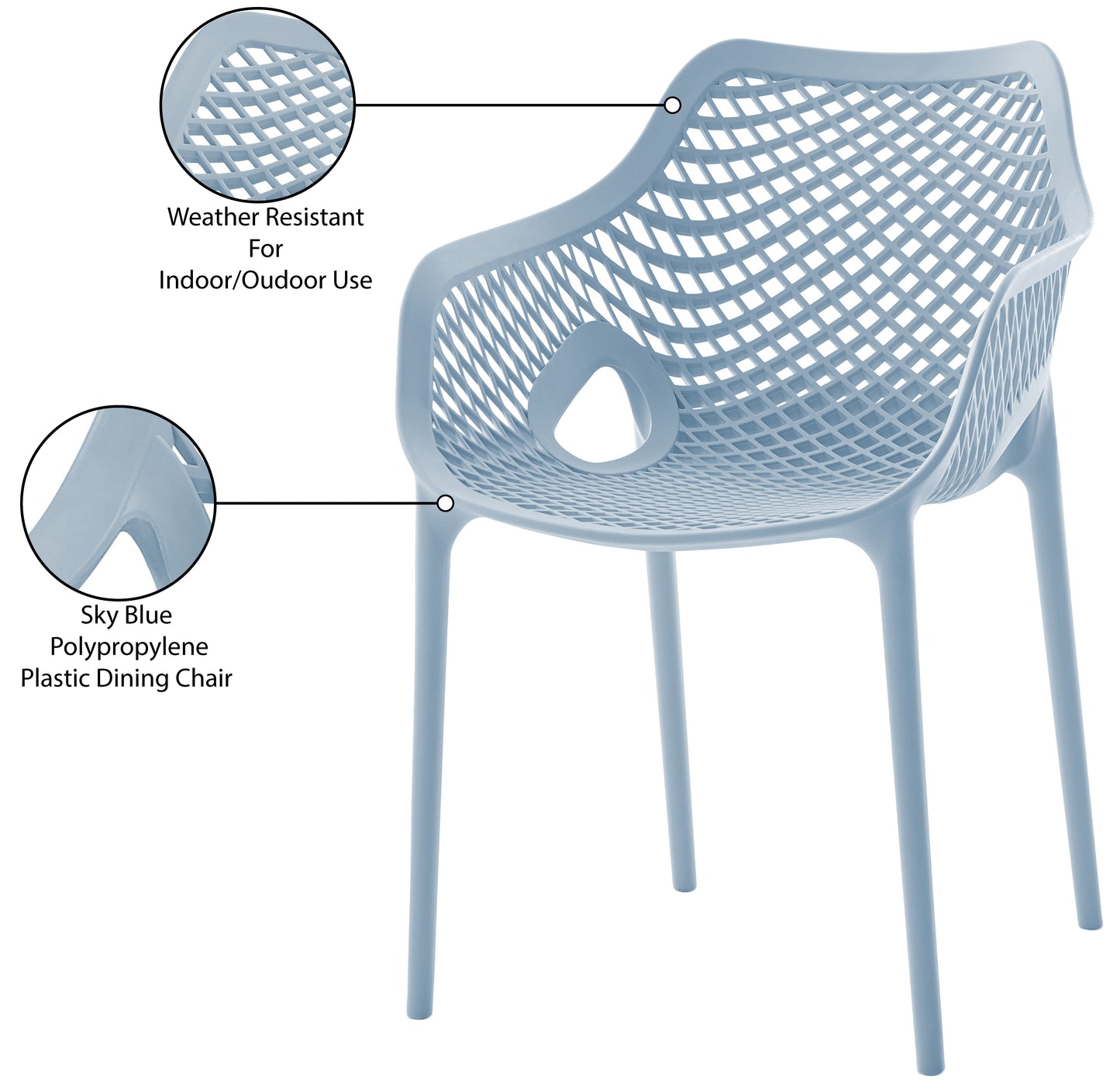 jayce sky blue outdoor patio dining chair skyblue