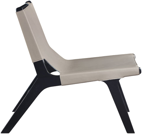 Rhea Taupe Vegan Leather Upholstered Accent Chair, 1 Piece